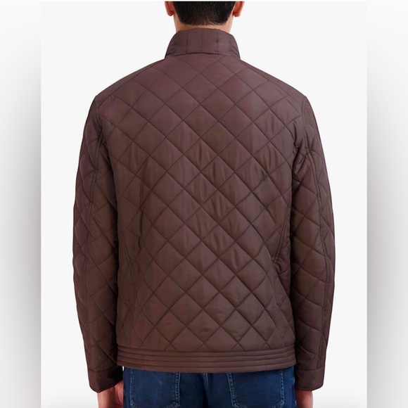 Cole Haan Men’s Diamond Quilt Signature Puffer Jacket with Sherpa Lining NWT - Picture 3 of 11